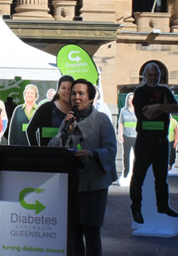 Jane with Jamie Dunn cut-out